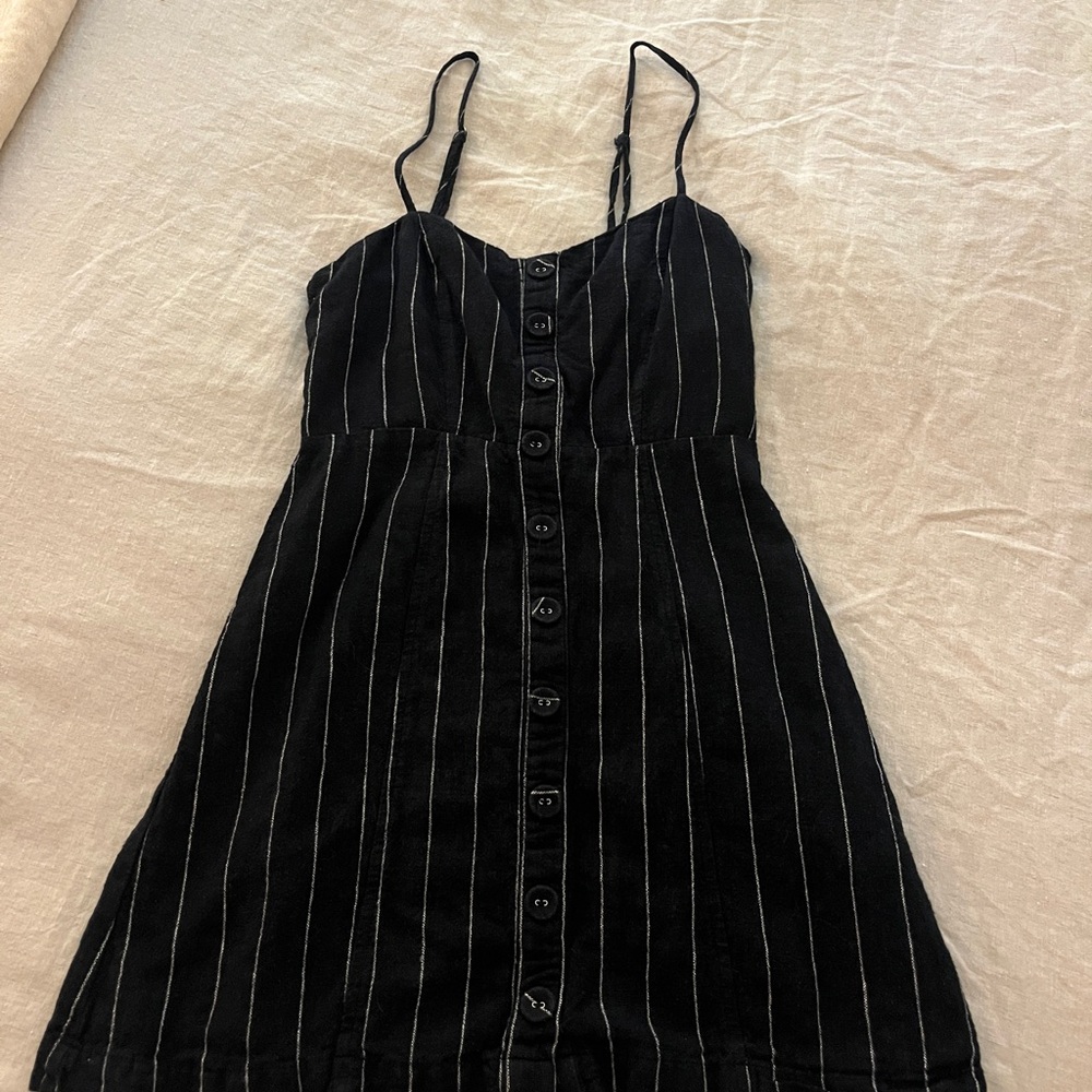 Forever 21 Black and White Striped Dress